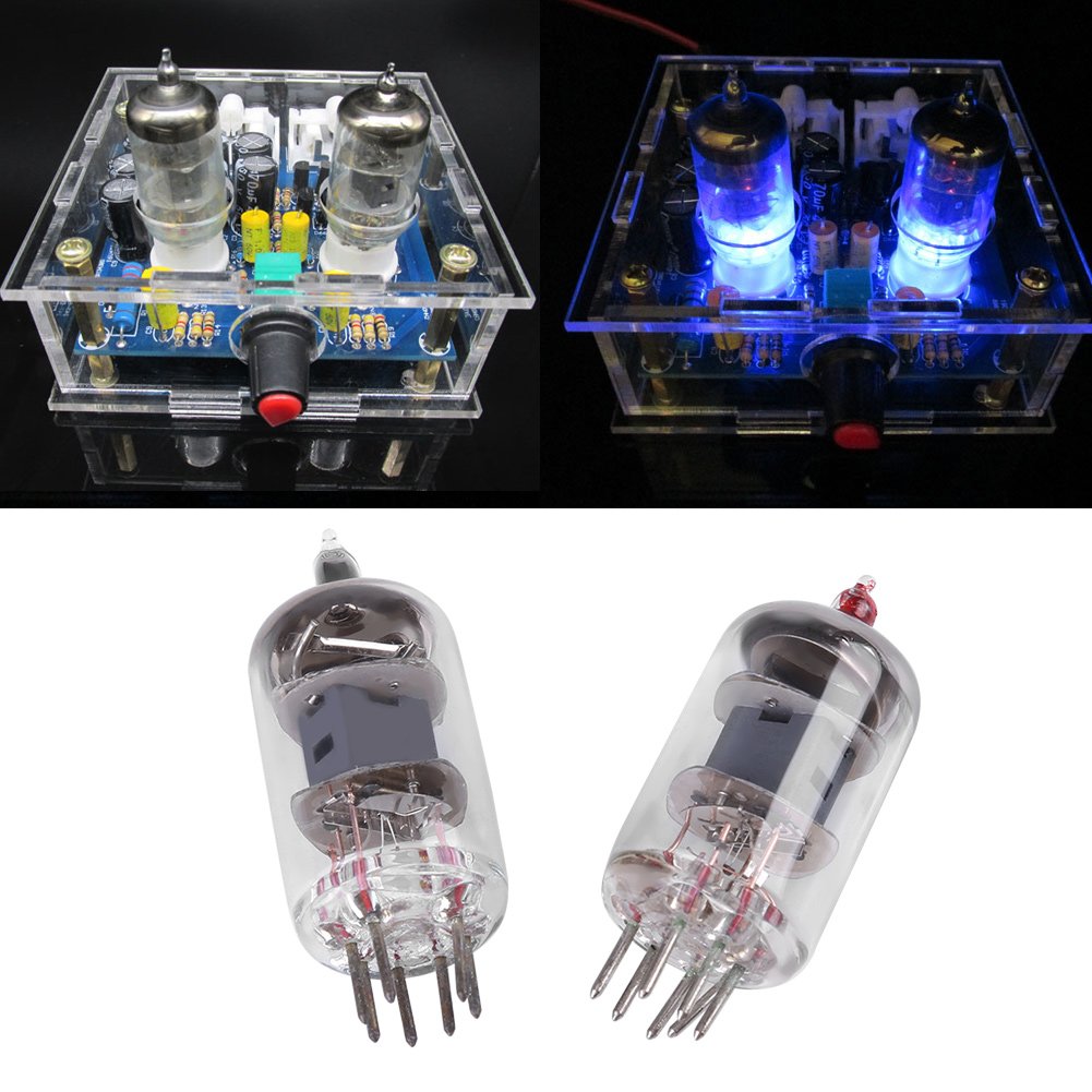 TOPINCN 6J1 Vacuum Electron Tube Valve Preamp Amplifier Board Headphone Amp Parts Preamplifier Kit AC12V 0.8A