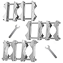 Double Antenna Mast Clamp V Jaw Block with Bolts Mast to Mast Clamp,Patio Umbrella Holder Heavy Duty Pole to Pole Mounting Bracket for WiFi Cellular