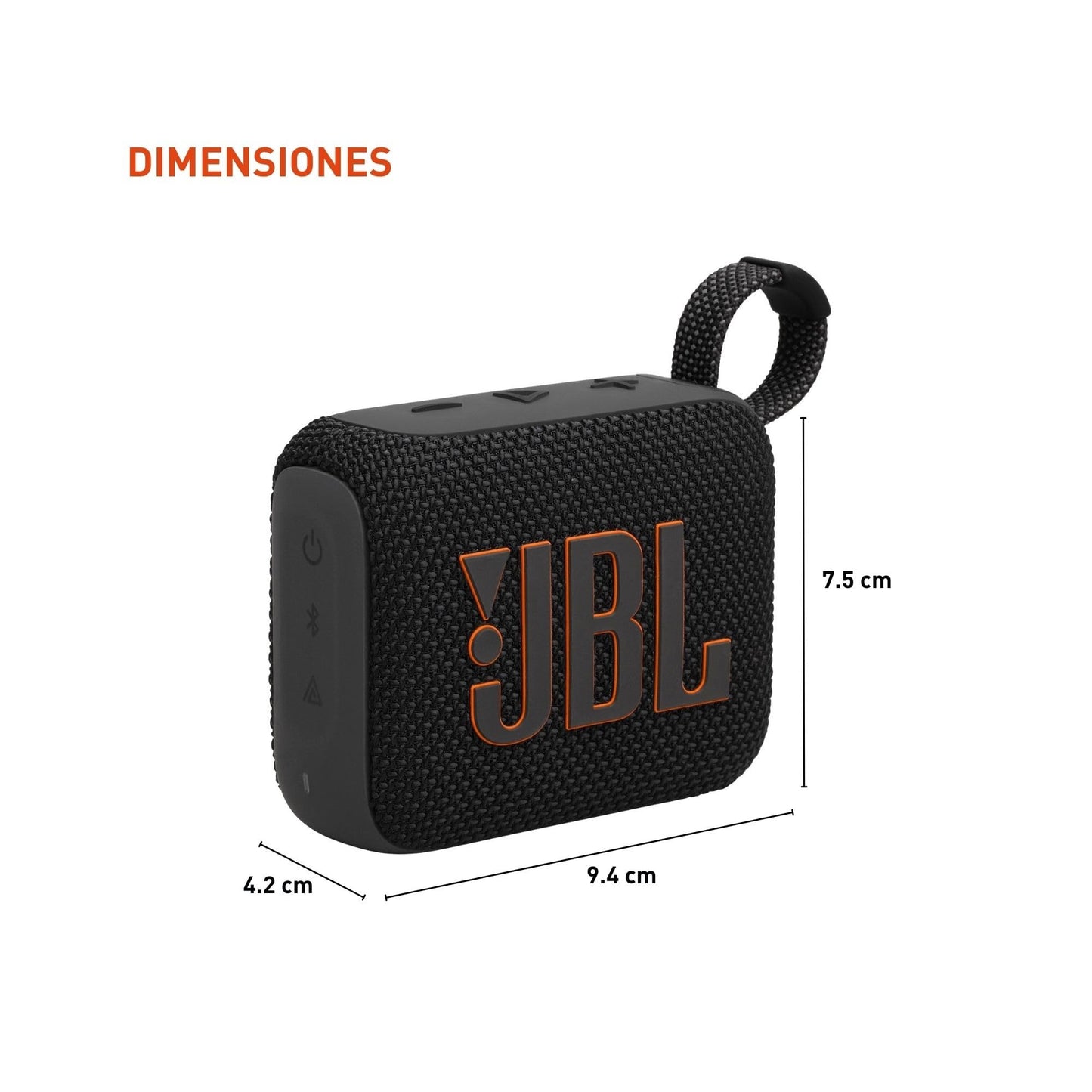 JBL Go 4 - Ultra-Portable, Waterproof and Dustproof Bluetooth Speaker, Big JBL Pro Sound with Punchy bass, 7-Hour Built-in Battery, Made in Part