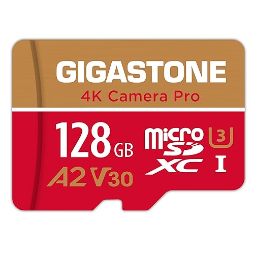 ?5-Years Data Recovery? GIGASTONE 128GB Micro SD Card, 4K Video Recording for GoPro, Action Camera, DJI, Drone, Nintendo-Switch, R/W up to 100/50 MB/s