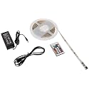 Newhouse Lighting LEDKIT-DRGB Flexible Tape Light Digital RGB Under Cabinet Flexible Strip Light, Power Supply And Remote Included, 16.4 ft