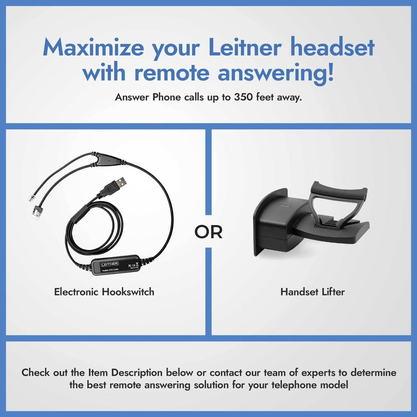Leitner Electronic Hookswitch for Yealink Phones