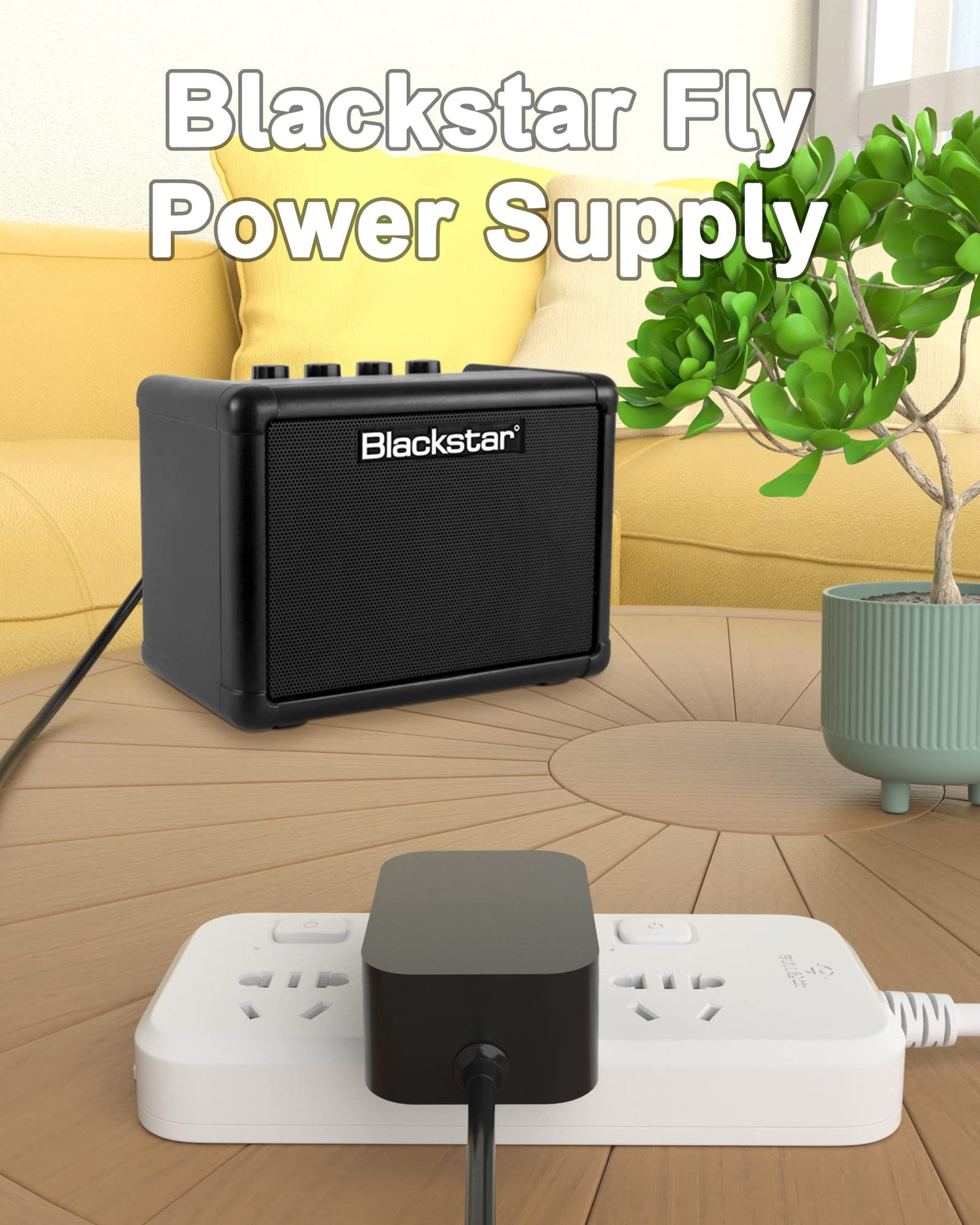 WUKUR Replacement for Blackstar Fly 3 Power Supply Compatible with 6.5V Blackstar Fly3 PSU1FLY SW10-06501500-W Guitar Bass Amp AC Adapter