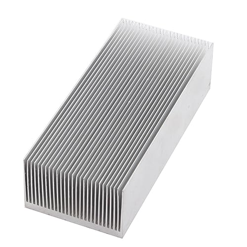Xnrtop Aluminum Heat Radiator Heatsink Cooling Fan 150x69x37 mm Silver Tone