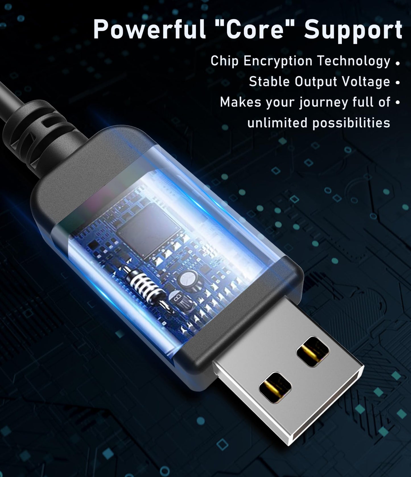 Radar Detector Cable,USB to RJ11 Plug Cable,Replacement Power Cable for Radar Detectors,Compatible with Unide R3/7/1,Escort 360 Passport