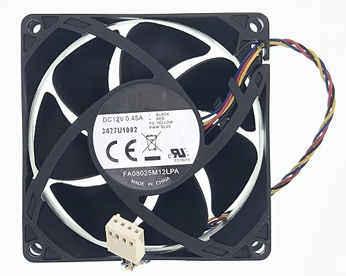 FA08025M12LPA Case Cooling fan For HP Envy 700-410 A6000 P7 H8 644724-001 DC 12V 0.45A 8CM 8025 4-Wire 4-Pin 80*80*25mm CPU Cooling Fan PWM Silent