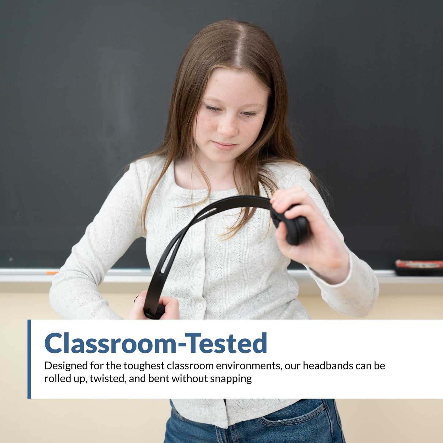 Cyber Acoustics Lightweight 3.5mm Headphones - Great for use with Cell Phones, Tablets, Laptops, PCs, Macs (ACM-4004)