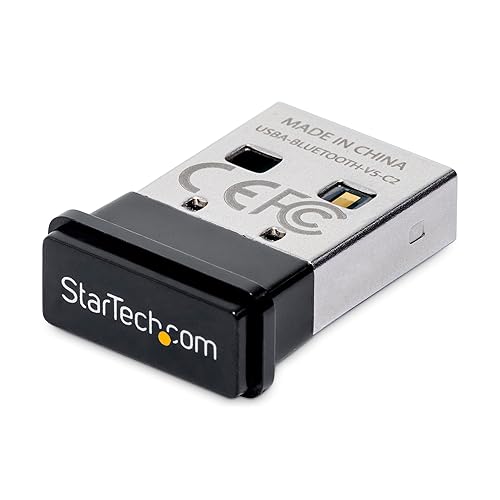 USB Bluetooth 5.0 Adapter, USB Bluetooth Dongle Receiver for PC/Laptop, Range 33ft/10m