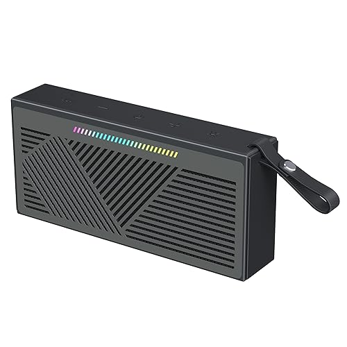 HOTTABLET Bluetooth Speaker Wireless Portable IPX5 Waterproof for Home Party Outdoor Beach, Black
