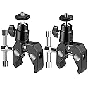 SLOW DOLPHIN Photography Super Clamp with Camera Clamp Mount Ball Head Clamp and Mini Ball Head Hot Shoe Mount Adapter with 1/4'' -20 Tripod Screw