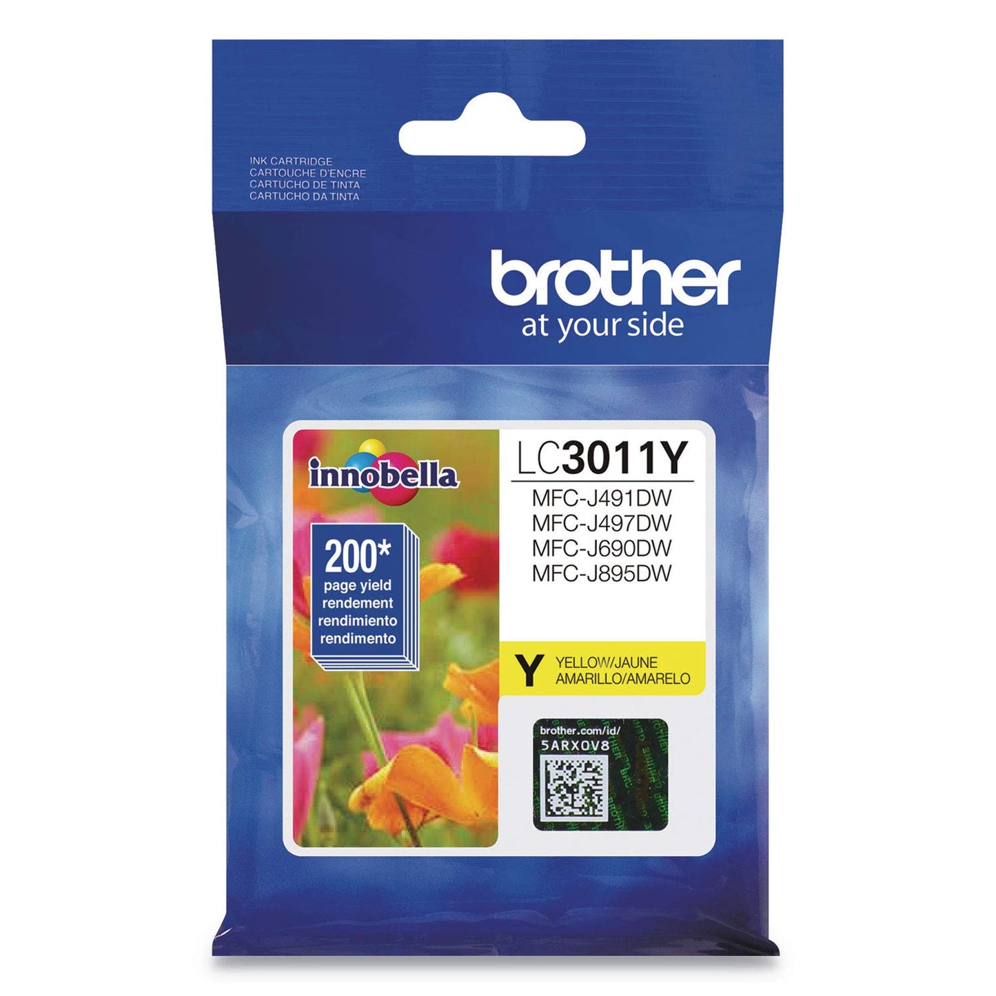 Brother Printer LC3011Y Single Pack Standard Cartridge Yield Up to 200 Pages LC3011 Ink Yellow