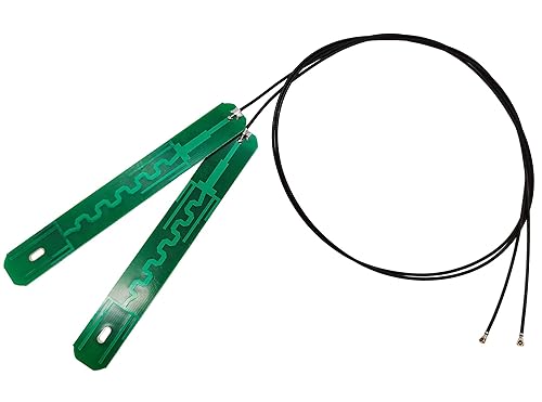 2 x 8dBi 2.4GHz 5.8GHz Dual Band WiFi Antenna U.FL MHF4 Internal Antennas with 50cm Cable for M.2 Card