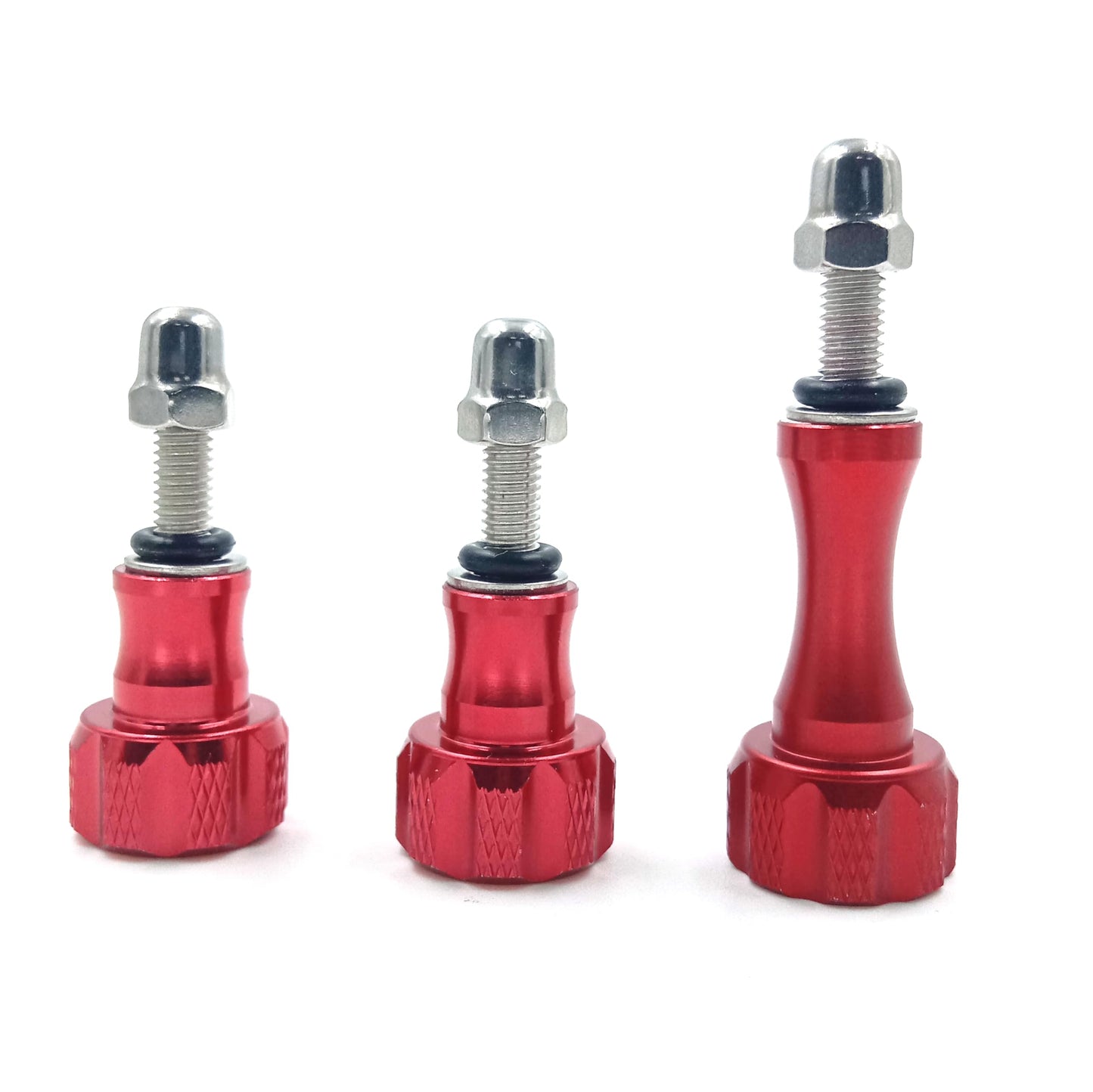 KUDASN Aluminum Alloy 3pcs Thumb Screw Bolts, Tripod/Monopod Mount for GoPro Hero 12, 11, 10, 9, 8, 7, 6, 5, 4, 3+, 3, 2, 1 HD,DJI, AKASO Campark