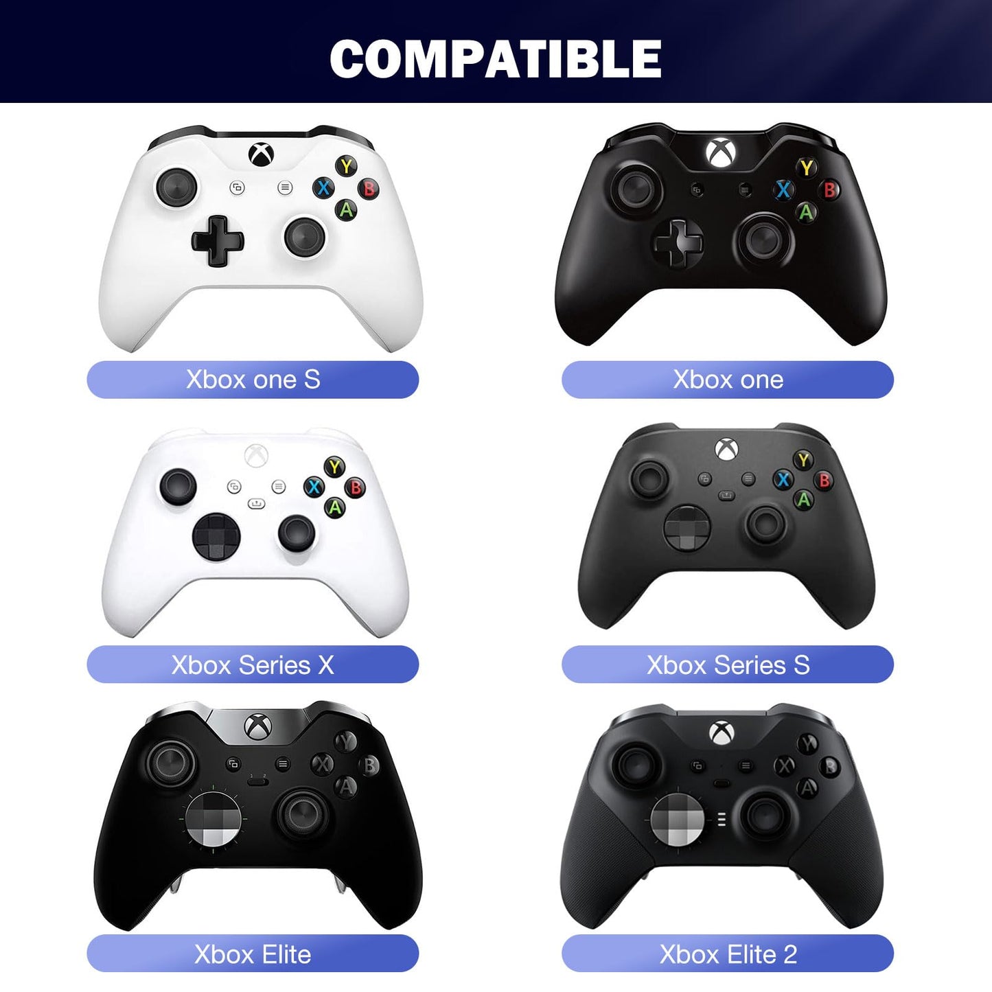 MoKo RGB Backlight Keyboard for Xbox One Controller, Xbox Series X/S, Wireless Chatpad Keypad w/ 2.4G Receiver, Xbox Accessories for Xbox One S/Elite