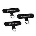 ClutchLoop Anchor-Universal Phone Tether Tab, Strong Cell Phone Lanyard Tab and Phone Strap Replacement (Midnight, 3 Pack)