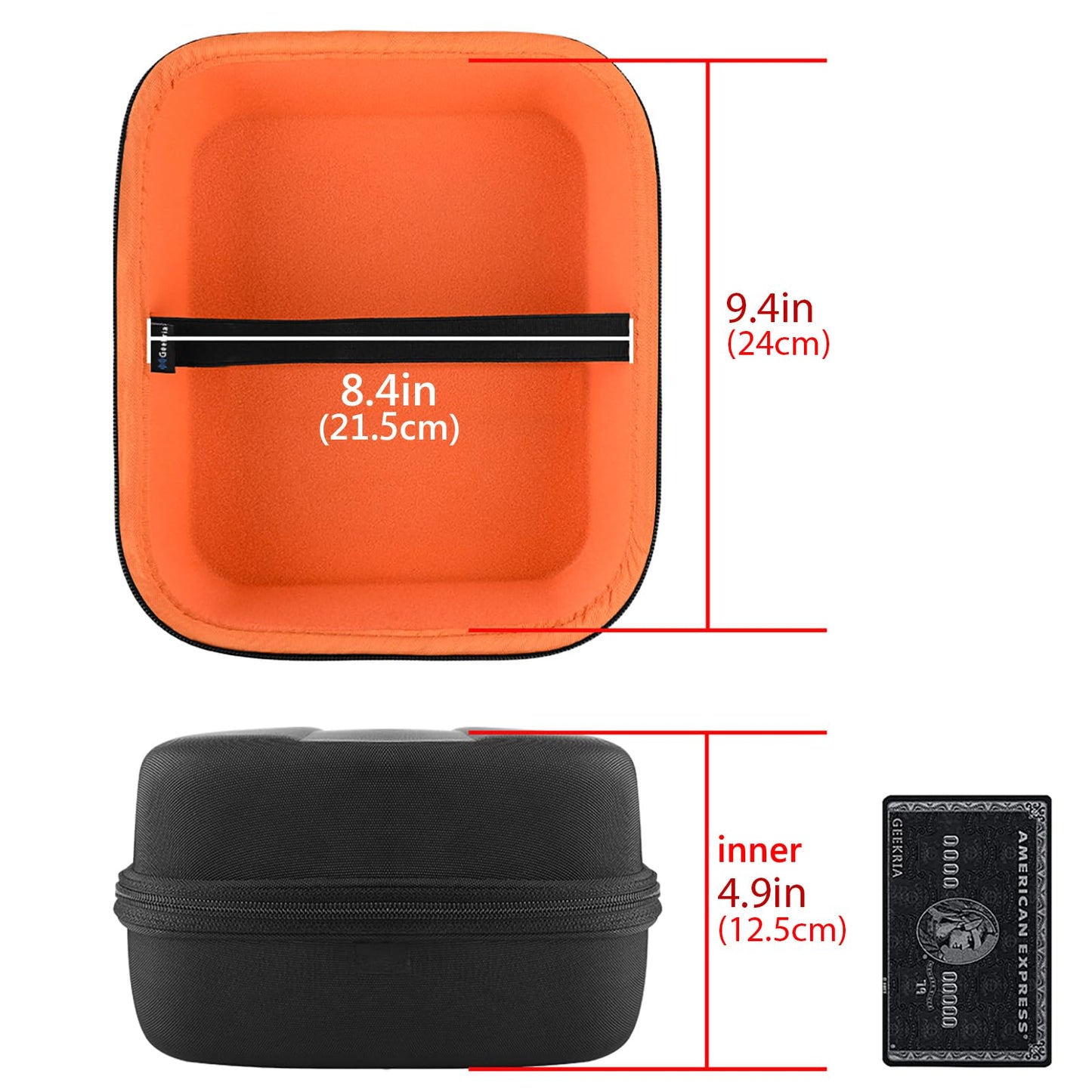 Geekria Shield Headphones Case Compatible with AKG K 240, K 92, K 712 Pro, K 702, K 701, N90Q, M220, K 553 and More, Replacement Hard Shell Travel