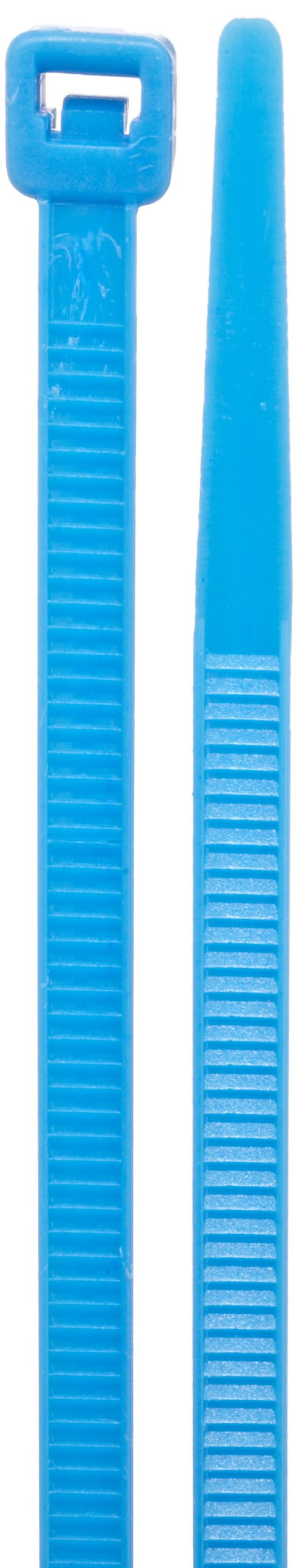 Morris Products 20635 Colored Nylon Cable Ties, Blue, 11" Length, 0.187" Width, 50lbs Tensile Strength, 3.19" Max Bundle Diameter (Pack of 100)