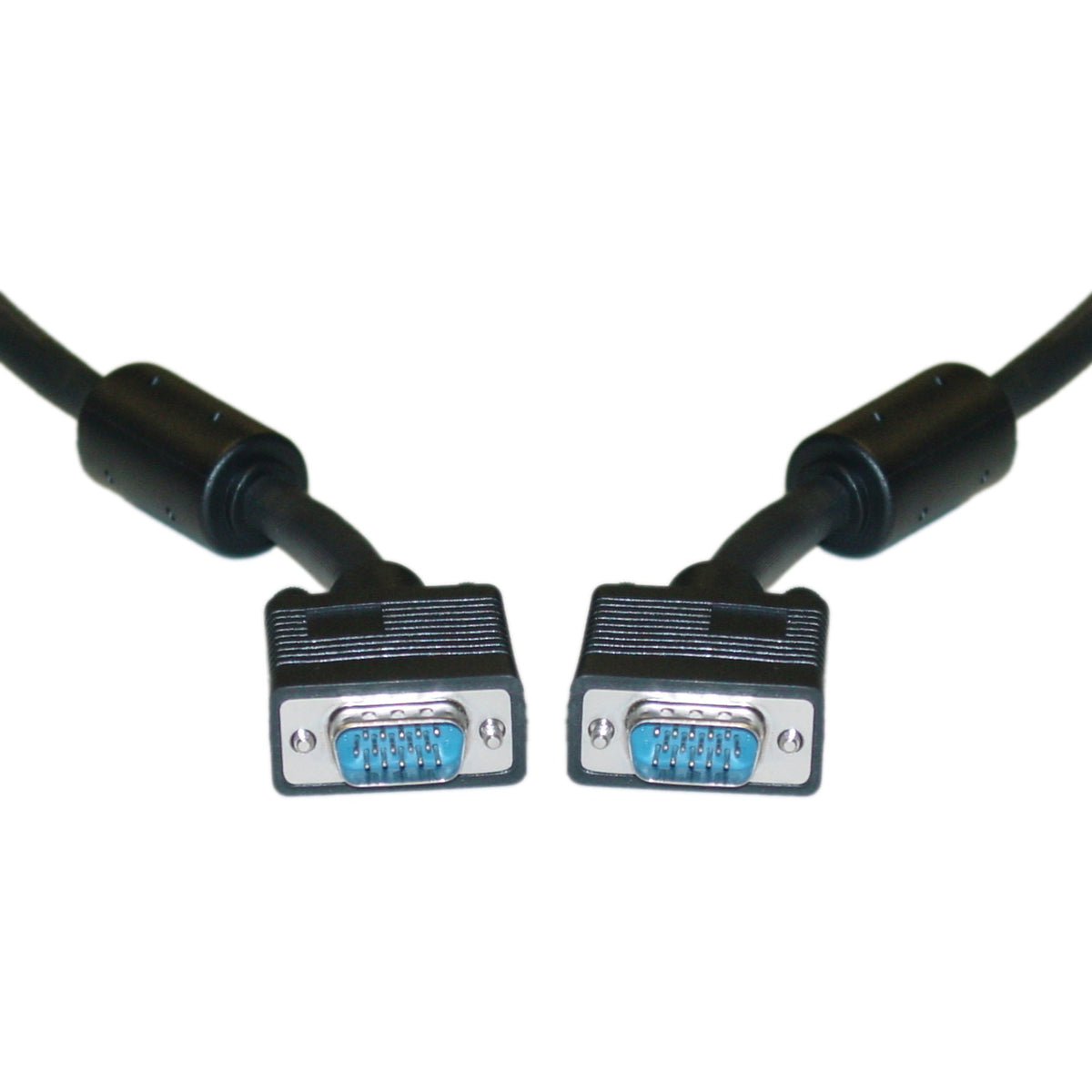 CableWholesale.com-VGA 15(M)HD- 15(M) 10ft NEW ((SVGA) Male, Coaxial, with Ferrite Bead, Black)