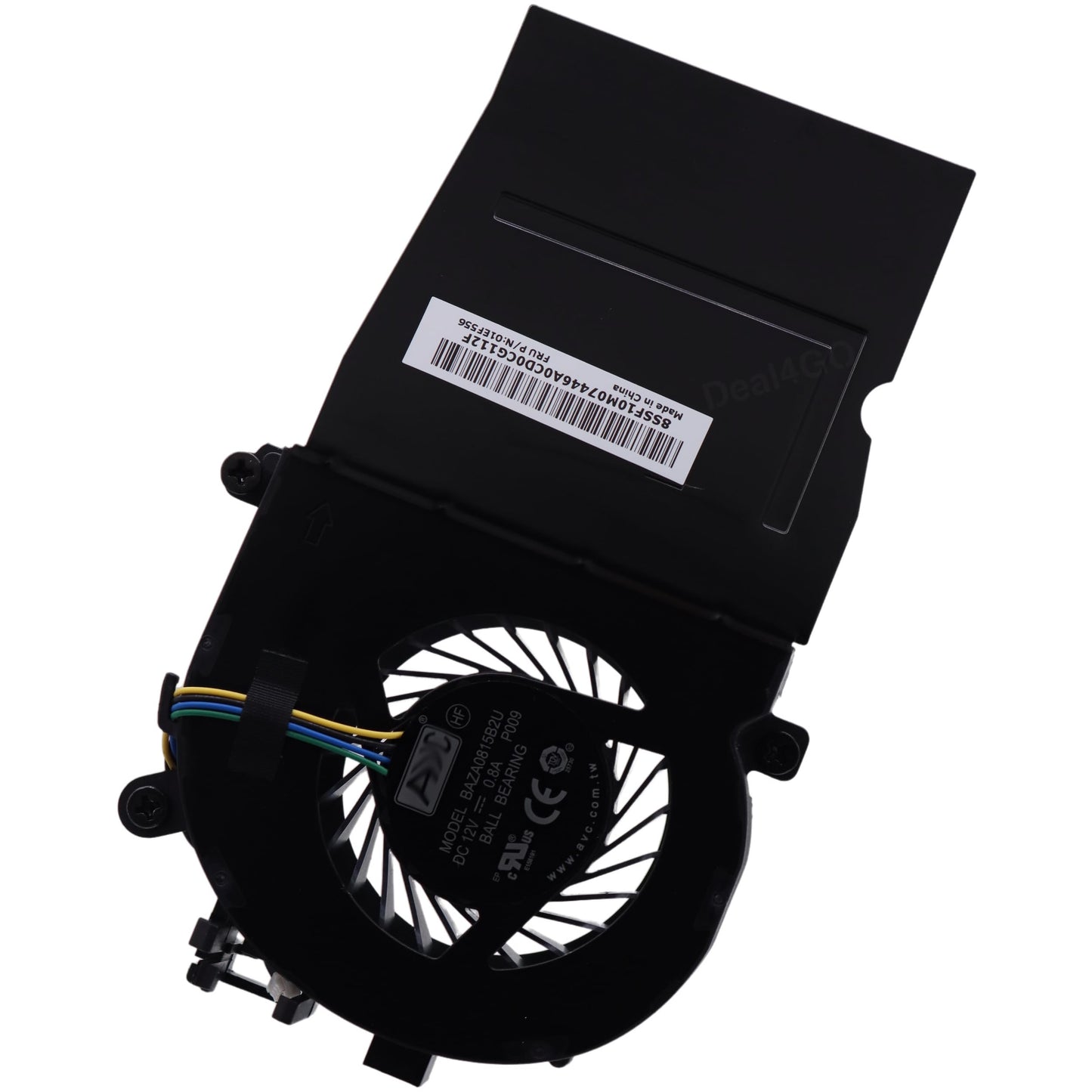 Deal4GO 65W CPU Cooling Fan 01EF556 BAZA0815B2U Replacement for Lenovo ThinkCentre Tiny 4 M910Q M710Q M910S M910T P320 Desktop, Black