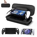 TNP 3 in 1 Carrying Case for PlayStation Portal - Portable Handheld Travel Bag for PS Portal with Silicone Protective Cover & 2 Pack Screen Protector