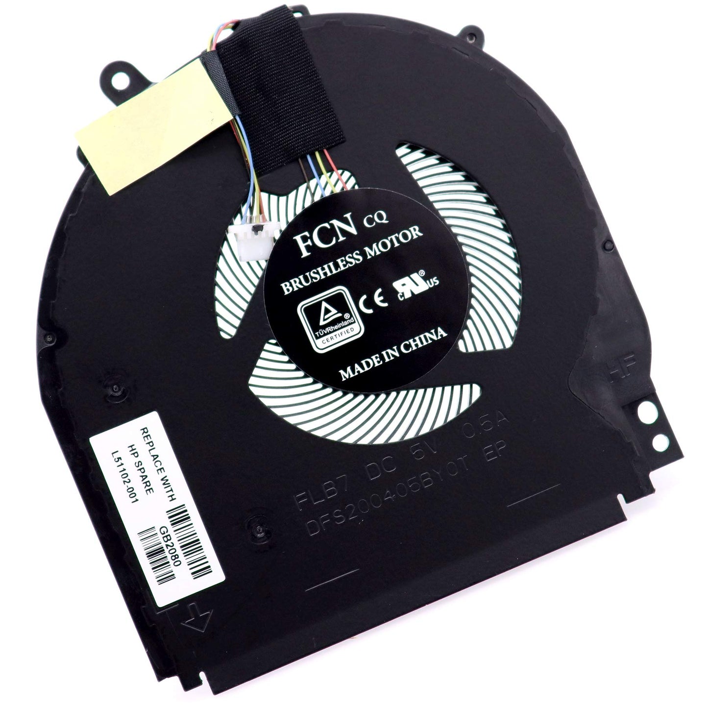 Deal4GO CPU Cooling Fan L51102-001 L51100-001 Replacement for HP Pavilion X360 14-DH 14-DH1036TX 15-DQ 14M-DH 14M-DH0003DX