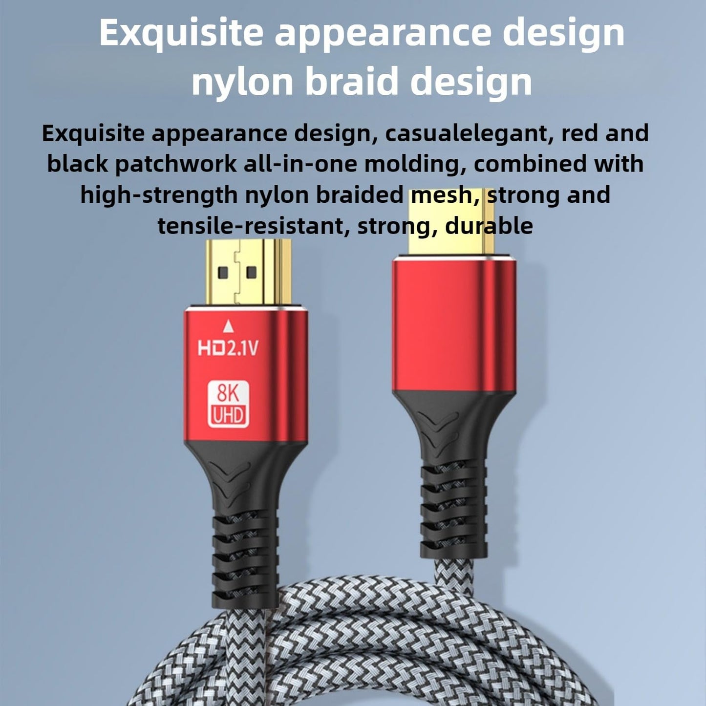 SkyeySnail 8K Fiber Optic HDMI Cable, Micro HDMI to HDMI 2.1, Detachable Type A+D, 48Gbps Ultra Speed, HDR, 3D, eARC, in Wall CL2 / CL3 Rated, Slim