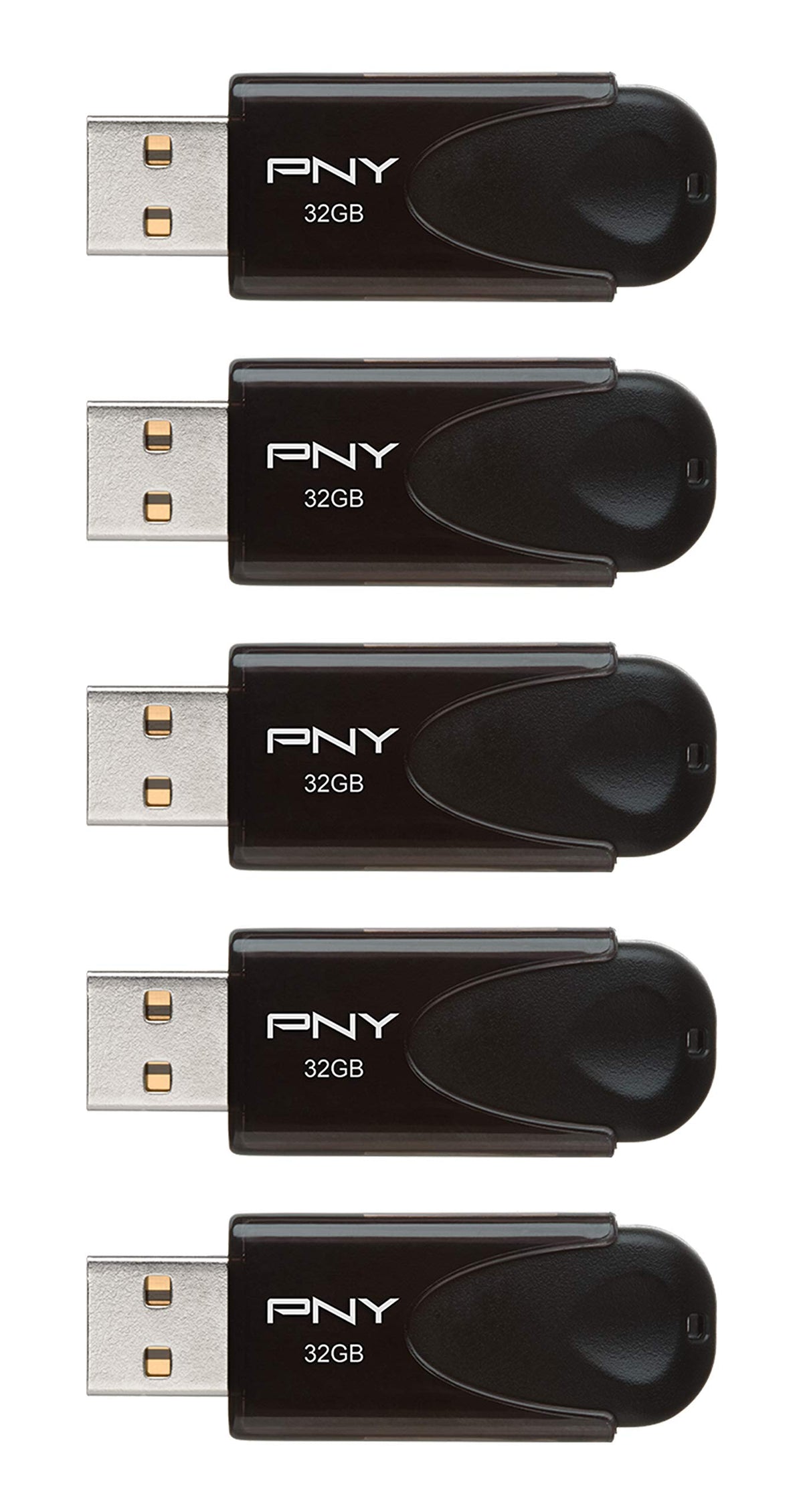PNY 32GB Attaché 4 USB 2.0 Flash Drive 5-Pack