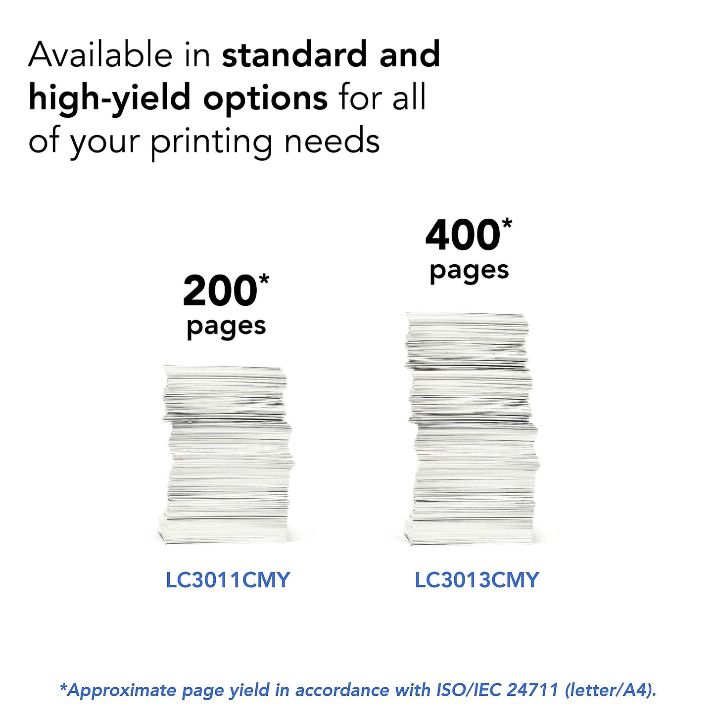 Brother Printer LC3011Y Single Pack Standard Cartridge Yield Up to 200 Pages LC3011 Ink Yellow