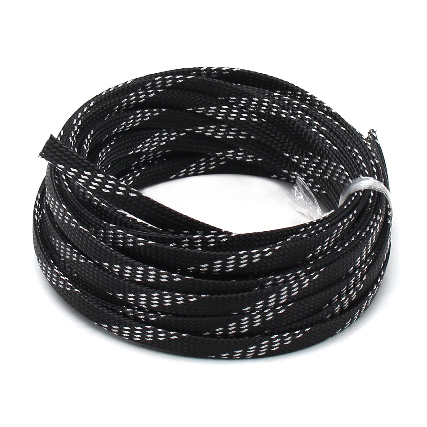 Othmro 10m/32.8ft PET Flexible Expandable Braided Cable Sleeve 0.31inch Width Wire Loom Sleeving and Organizer Flexible Wire Mesh Sleeve for TV Audio