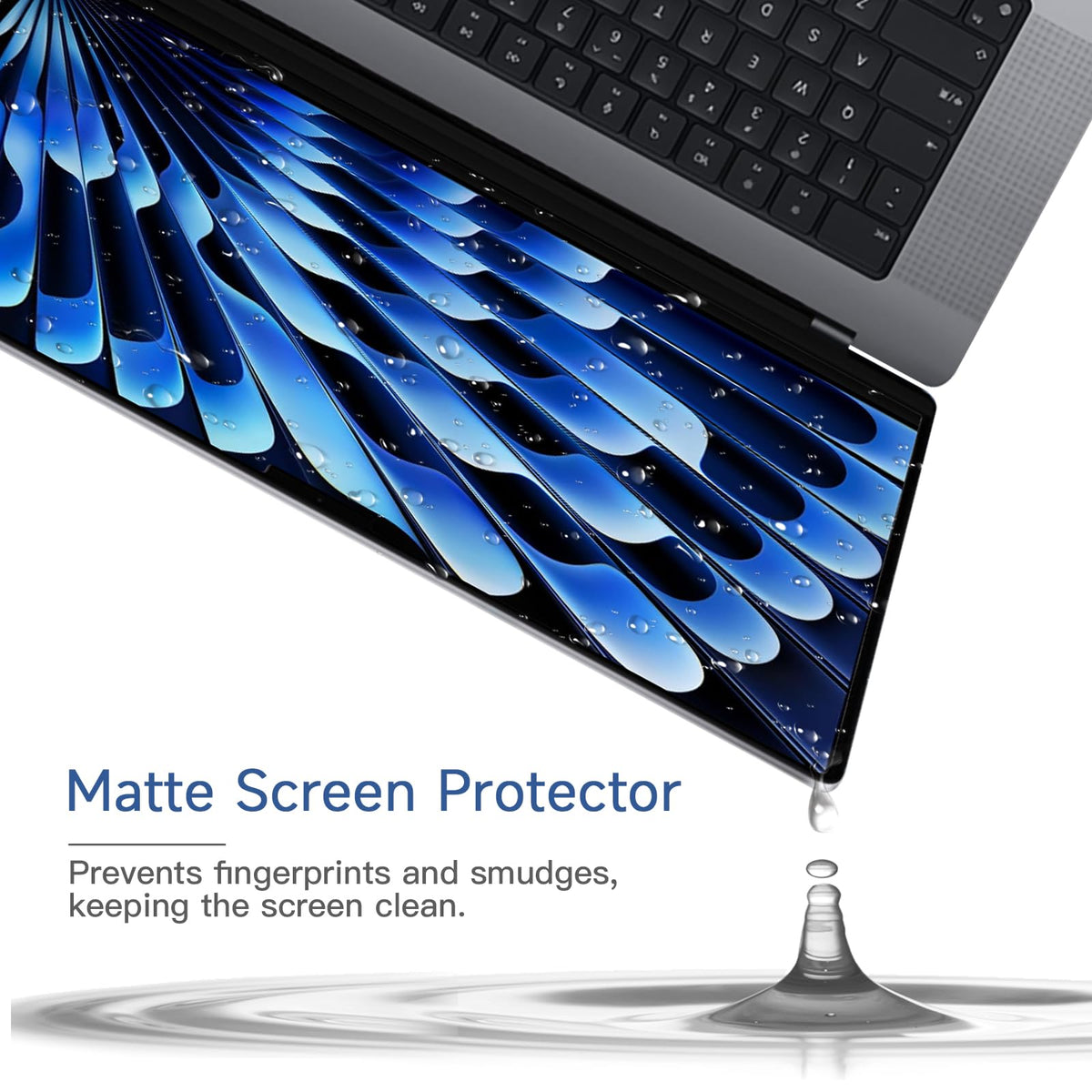 2 Pack Compatible with MacBook Air 15 Inch Screen Protector (2023-2026, M2, M3, M4, M5), Matte Anti Glare Film Anti Scratch Protector for Mac Air