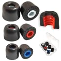 Luckvan Memory Foam Earbuds Tips Replacement Fit 4.0mm-5.5mm Isolation Noise Replacement Foam Ear Tips for in-Ear Earphones with Storage Box
