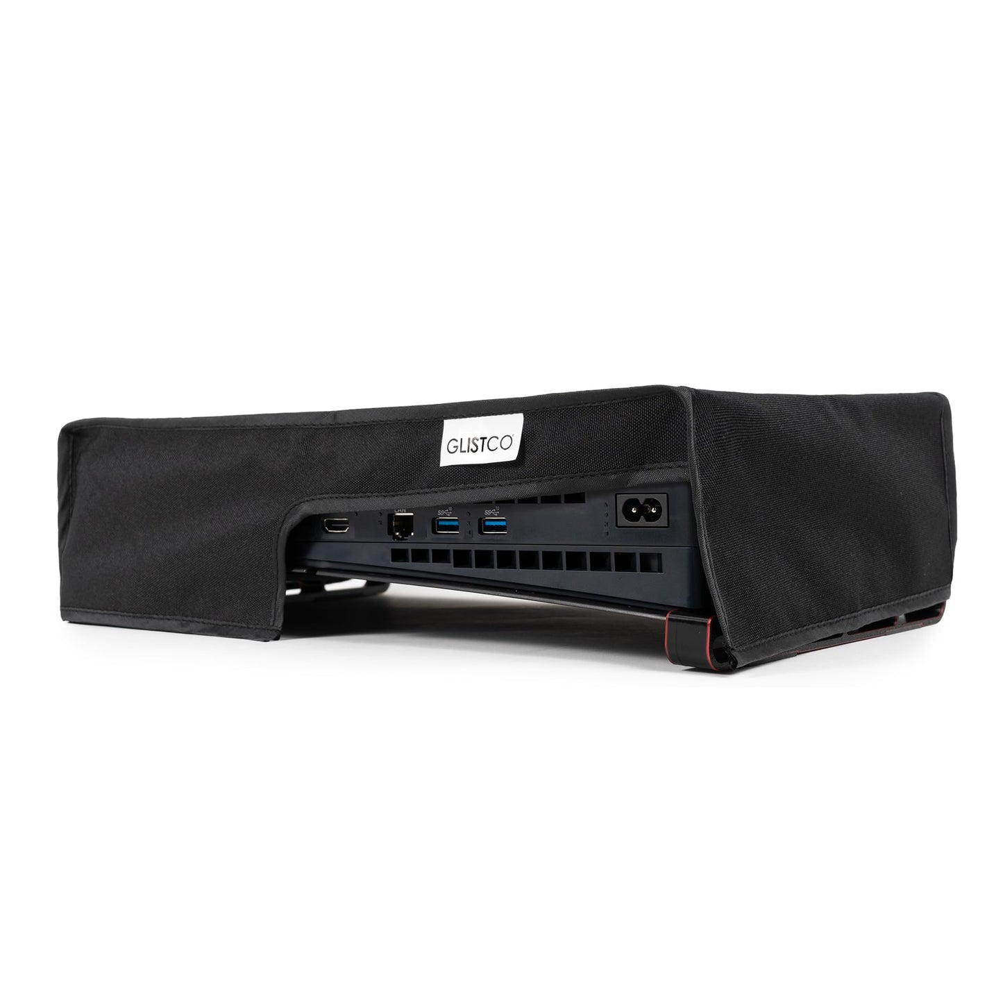 Glistco Horizontal Dust Cover for PS5 Slim Disc/Digital Edition, Anti-Scratch, Dust Protector, Black, S-PS5-DC