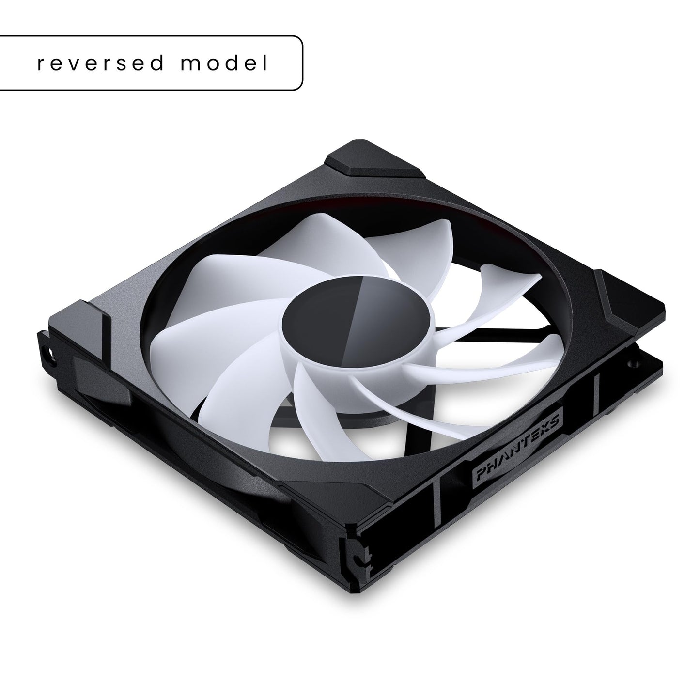 Phanteks M25-140 Gen2 Reversed Blade, 140mm ARGB High Performance Cooling Fans, Daisy-Chain Unified Fan Frame, Infinity Mirror hub, Single Cable