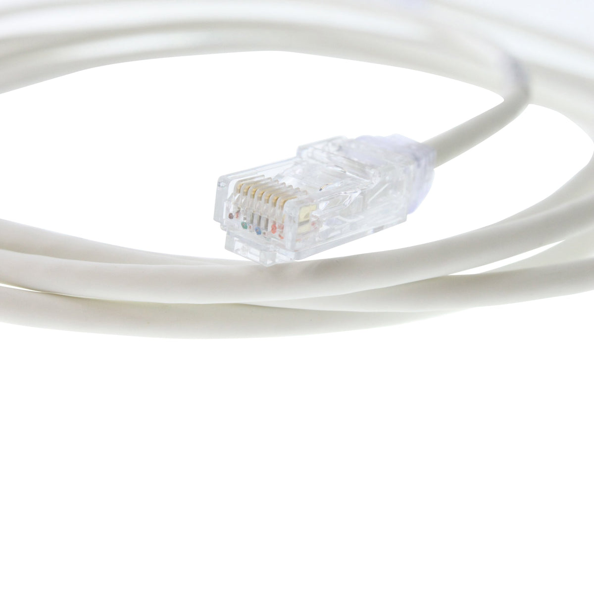 Panduit UTP28SP7 Patch Cord, Cat6, UTP, RJ45, Sol Copper, White, 7-Feet