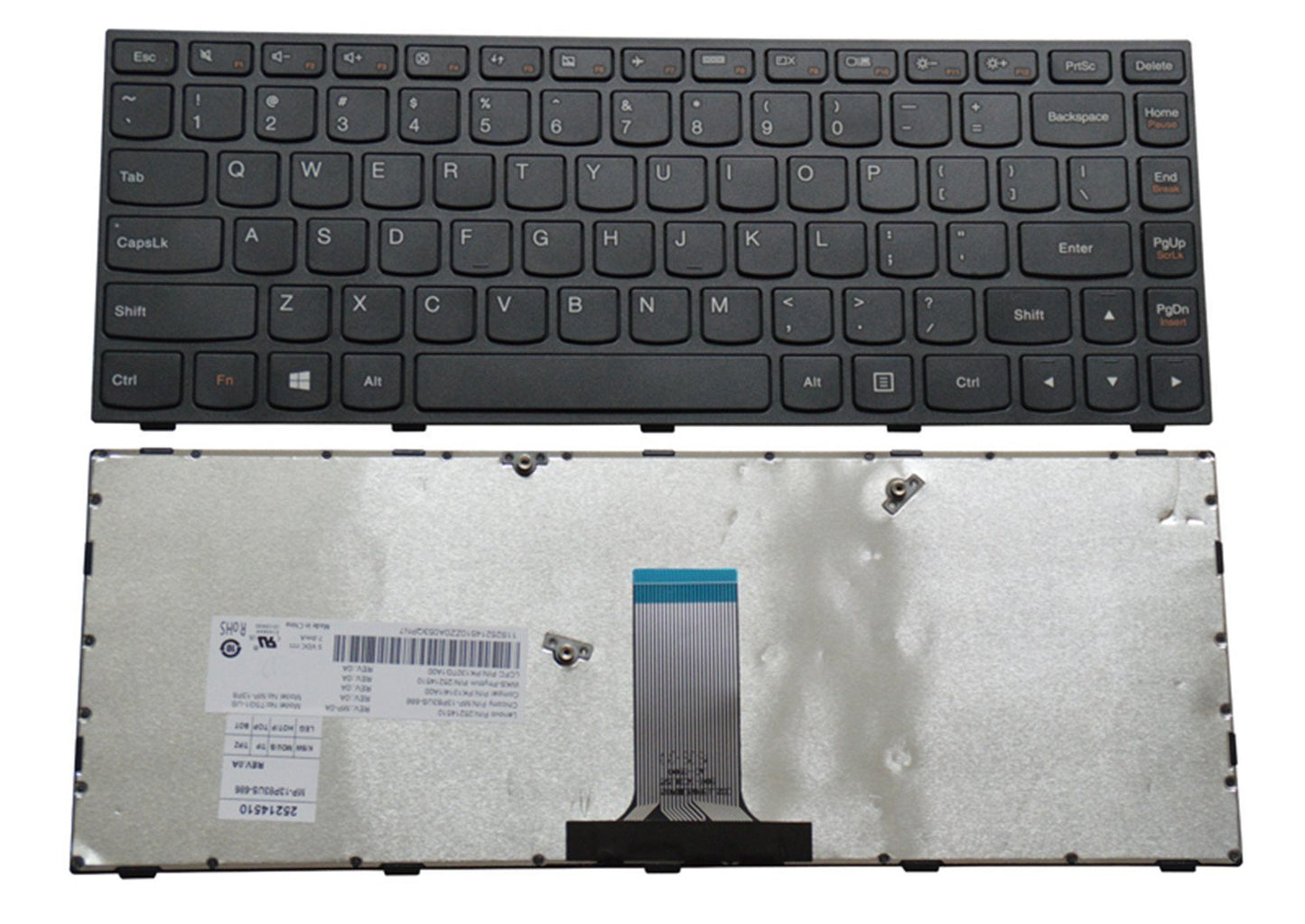 New Laptop Keyboard Replacement for IBM Lenovo Flex 2-14 Flex 2-14D US Black Color