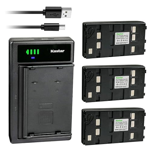 Kastar 3-Pack Battery and Smart USB Charger Compatible with RCA CC506 CC-506 CC600 CC-600 CC604 CC-604 CC612 CC-612 CC614 CC-614 CC6151 CC-6151 CC616