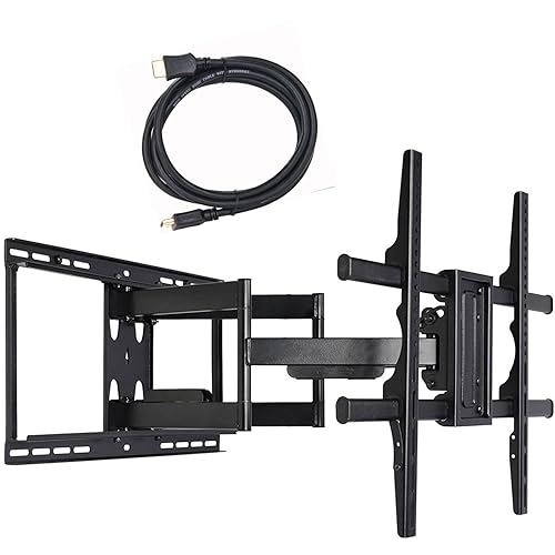 VideoSecu Large Full Motion TV Wall Mount for Most 60" 65" 68" 70" 75" 78" 80", Some Models up to 82" 85" 88" LED LCD OLED Plasma Flat Screen TV Max