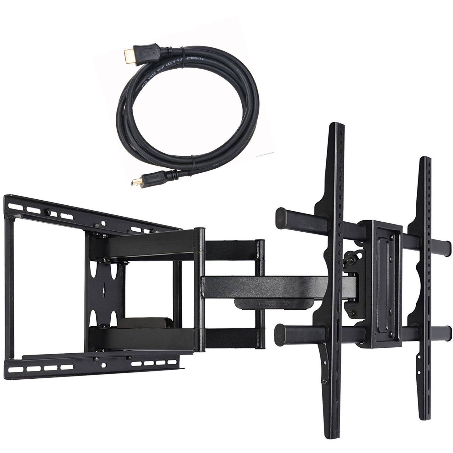 VideoSecu Full Motion Swivel TV Wall Mount Bracket for Samsung 75" UN75JU7100FXZA QN75Q9FAMFXZA UN75MU9000FXZA UN75KS9000FXZA UN75MU8000FXZA 82"