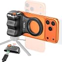 Jeebel Magnetic Phone Camera Grip, Smartphone Holder Selfie Handle Snap with Wireless USB Remote Control & 1/4” Screw Mount, Camera Stabilizer