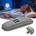 ByteWave Bone Conduction Under Pillow Sleep Speaker, Ultra-Thin Wireless Bluetooth 5.3 Mini Pillow Speaker with Auto-Off,LED Display,TF Card, Private