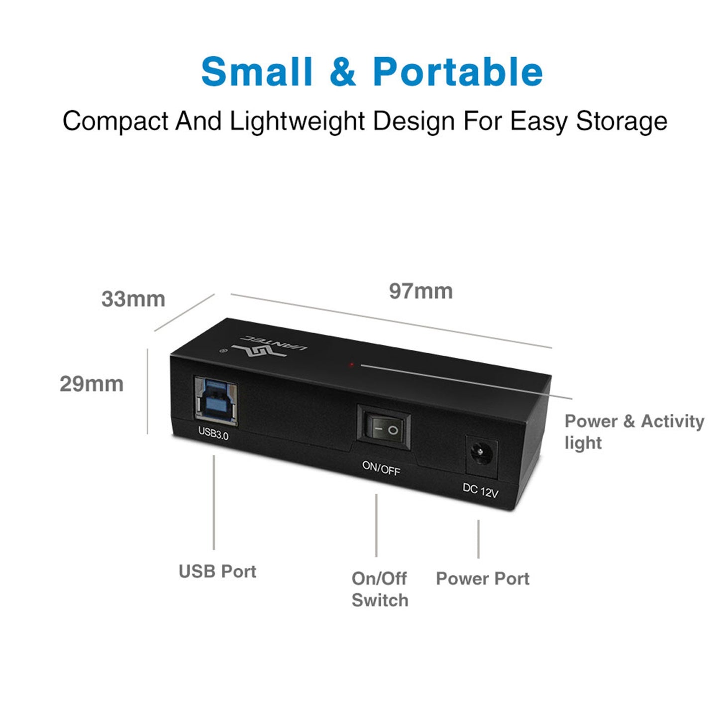 Vantec CB-ST00U3 NexStar USB 3.0 to SATA 6Gbps Optical/Storage Adapter, Black