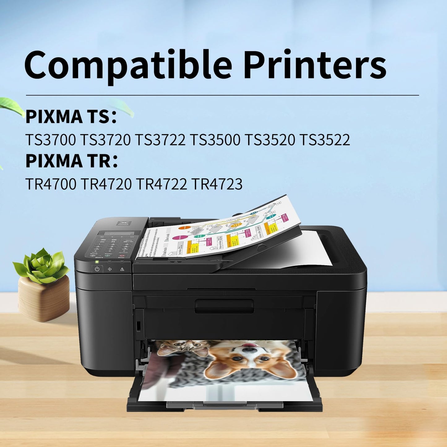 PFKink 275XL Ink Cartridge Replacement for Canon Ink 275 275XL Black PG-275 PG-275XL Works for Canon PIXMA TR4720 TS3720 TS3500 TS3522 TS3520 TS3722