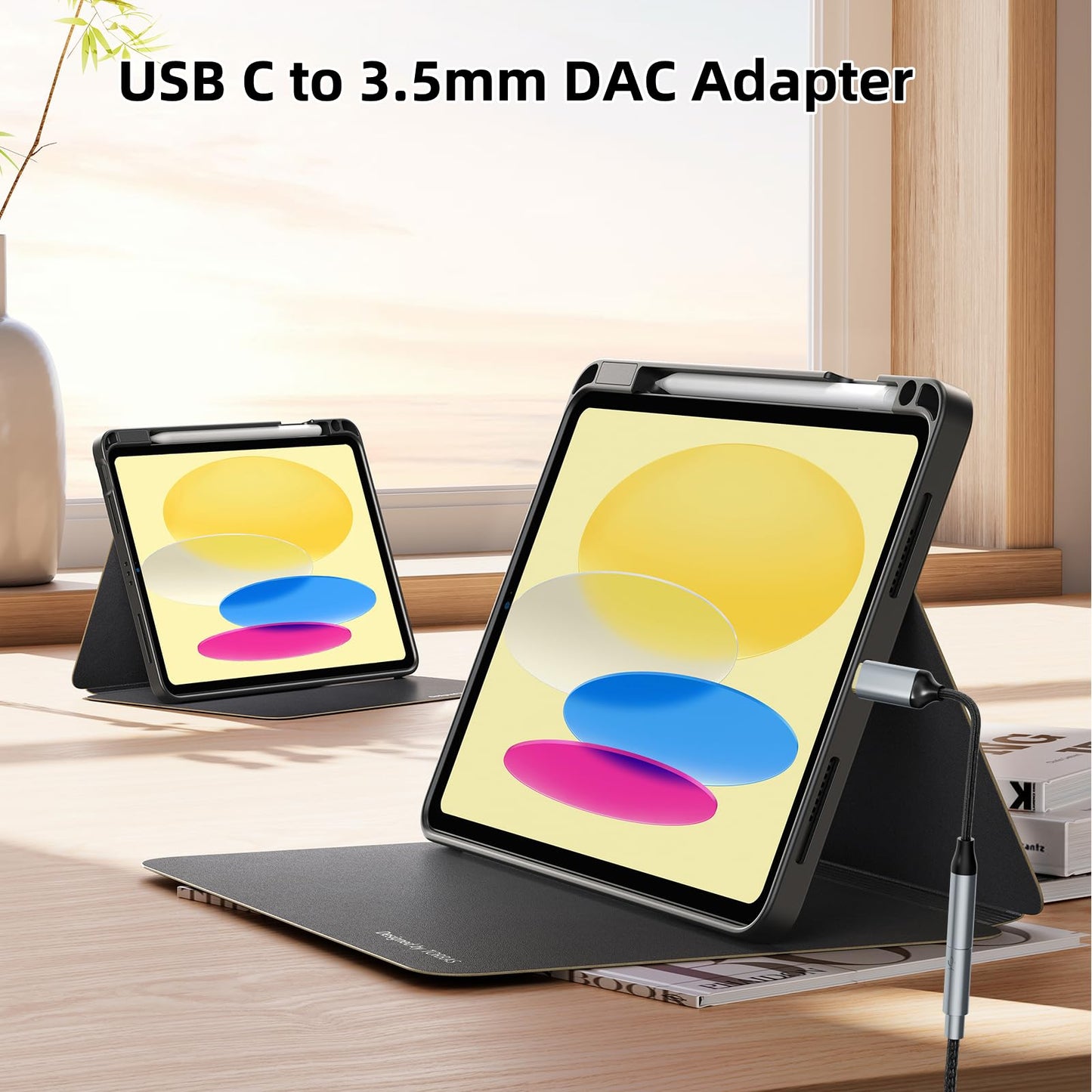 Welldiea USB-C to 3.5mm Headphone Jack Adapter, Type-C to 3.5mm Aux Adapter Compatible with iPhone 17 Pro Max/17 Pro, 16/15 Pro Max, 16/15 Pro, Galaxy