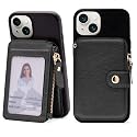 M-Plateau Small Wallet for Women Large Capacity with ID Window, Phone Wallet with Adhesive Card Holder for Phone Case (Compatible with Most
