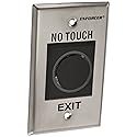 Seco-Larm SD-927PKC-NEQ Enforcer "No Touch" RTE IR Sensor Plate, Single-gang IR Technology Motion Sensor, Stainless Steel Finish