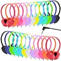XOSDA 25 Pack Bulk Headphones Classroom for School Kids Students Teen Boys Girls Children Baby Toddler and Adult (Multi Colored)