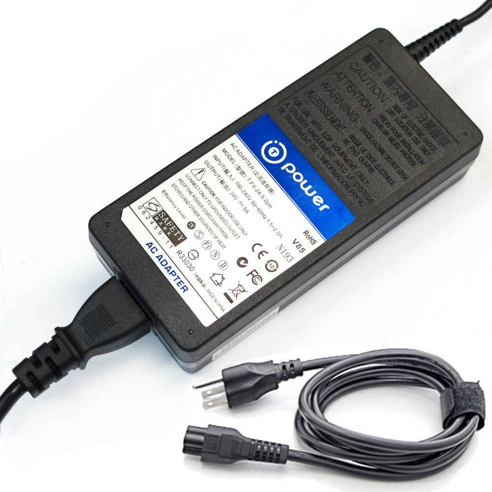 T-Power Ac dc Adapter for Sharp IT23M1U IT-23M1U LCD TV Monitor 24V 5A 4Pin Replacement Switching Power Supply Cord Charger