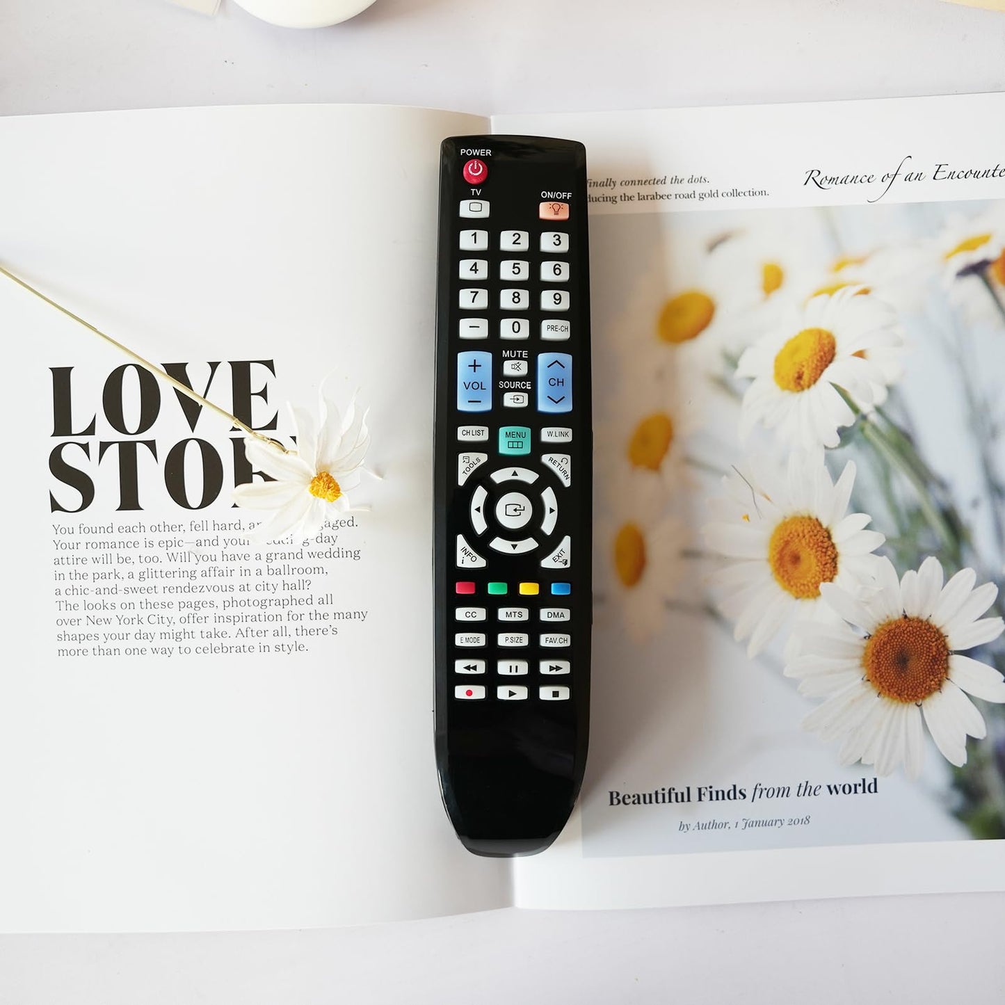 Replaced Remote Control Compatible for Samsung PN63B550T2F LN40B630N1FXZA LN40B530P7F PN50A550S1FXZA LN46B540P8FXZA LN40A550P3FXZX TV