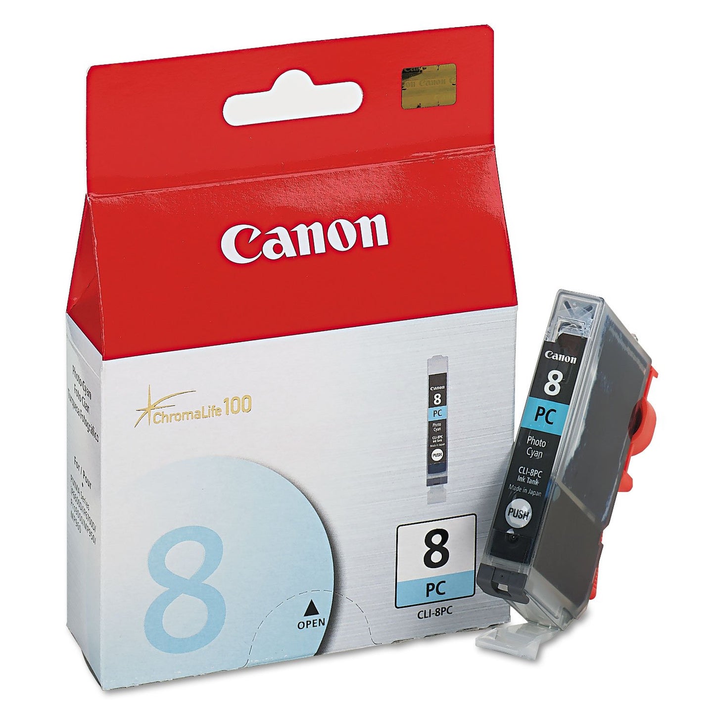 CANON Wide Format CLI8PC CLI8PC, 0624B002, (CLI-8) Ink Tank, 450 Page-Yield, Photo Cyan