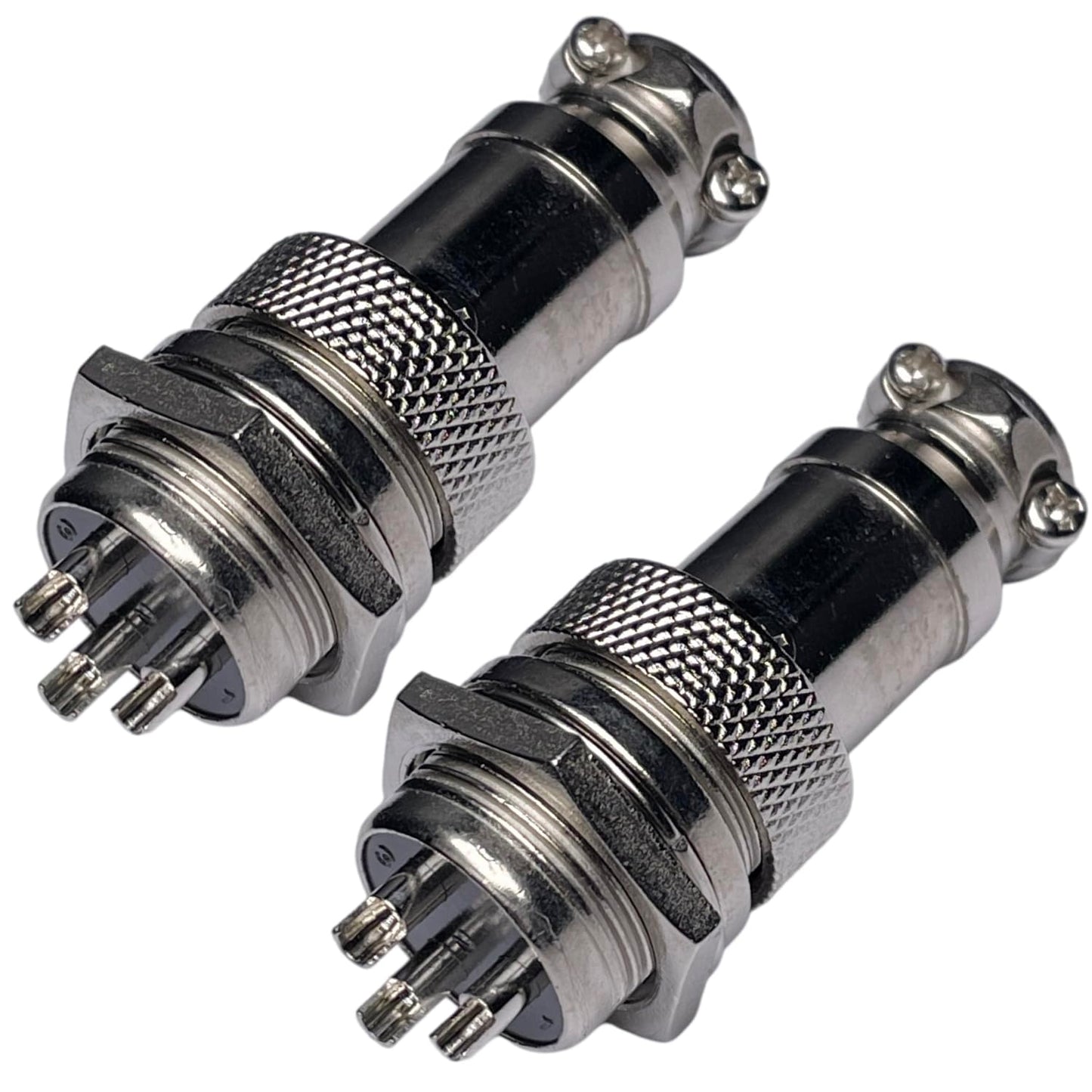 CESS Aviation 3 Pins Plug and Socket Wire Cable Connector - Diameter 0.63" (16mm) (2 Packs)